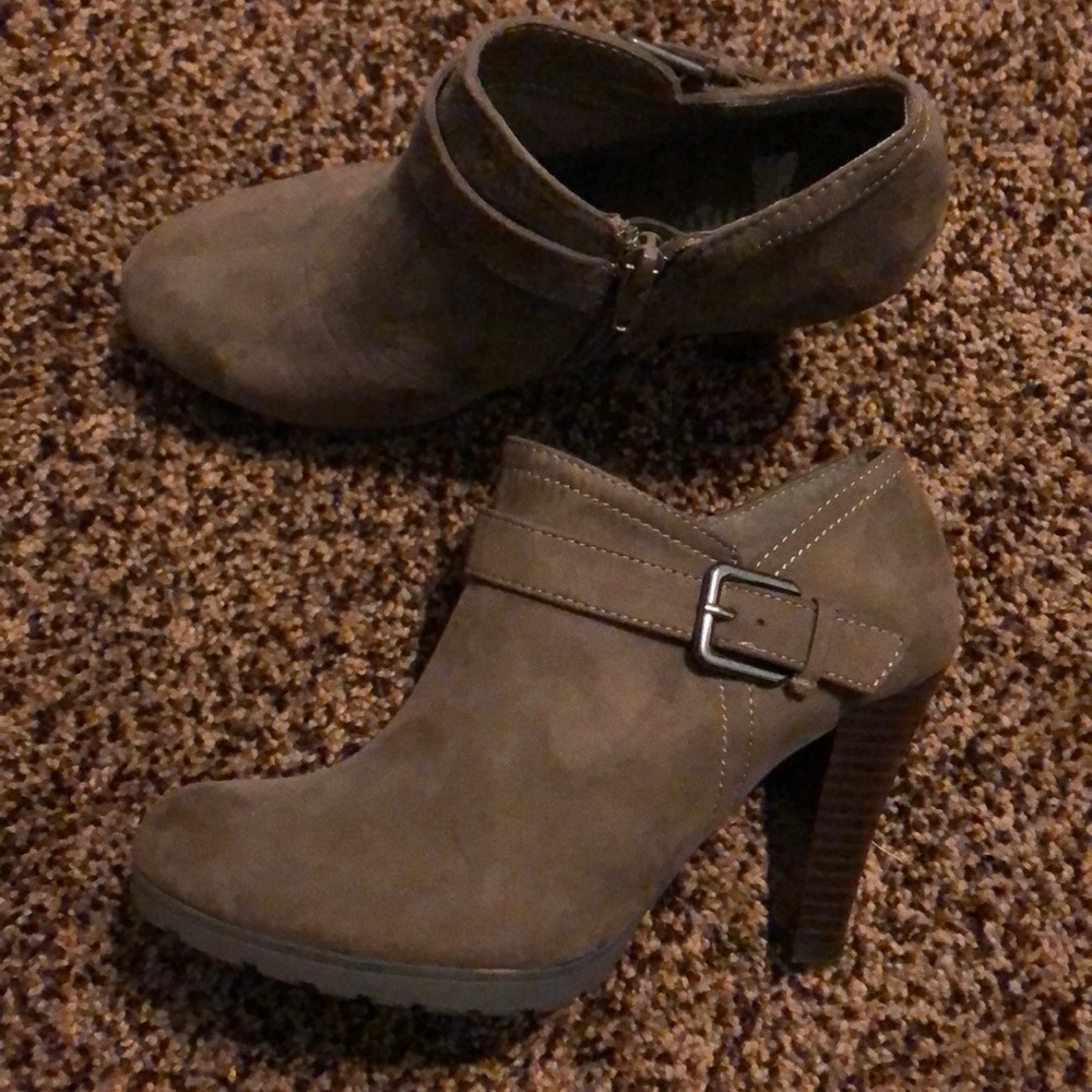 Brown booties